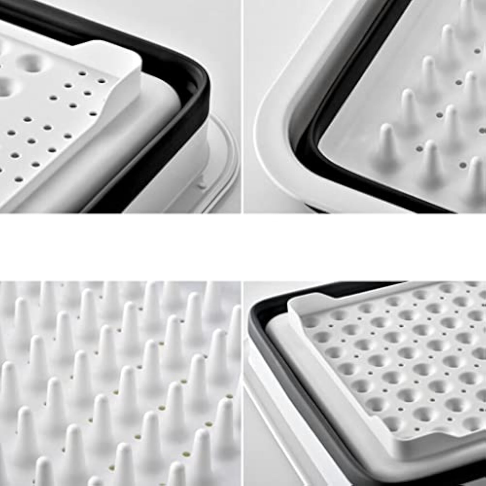 Collapsible Dish Drainer Rack, Portable Dinnerware Organizer